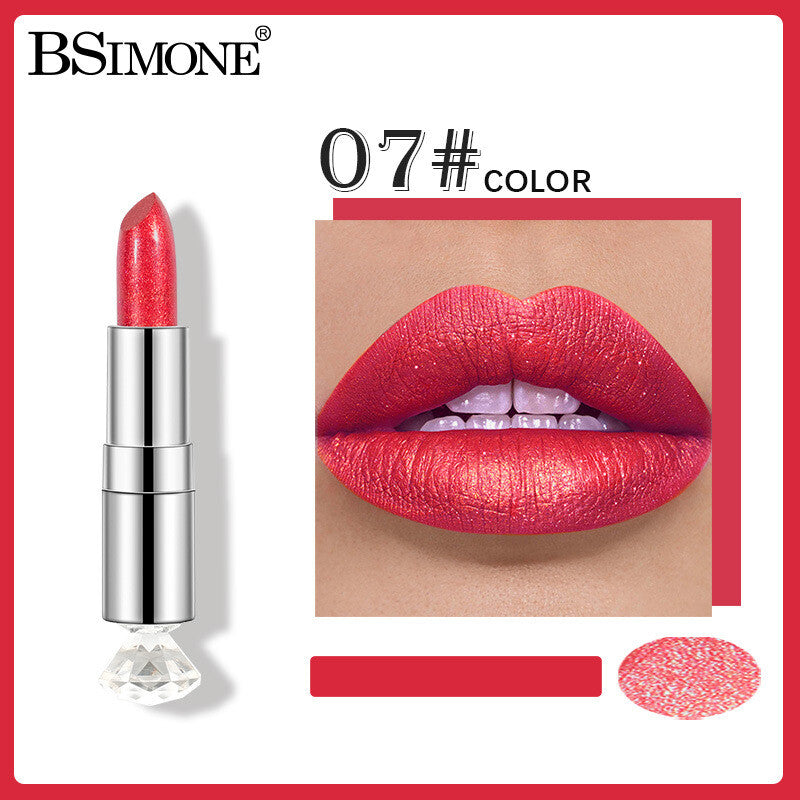 Shimmer Lipstick ✨ Moisturizing & Highly Pigmented 💋 Multi-Use as Eyeshadow