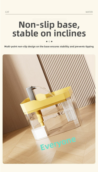 Pet Water Fountain, Ultra Quiet Cat Dog Dispenser Auto Circulation Large Cap