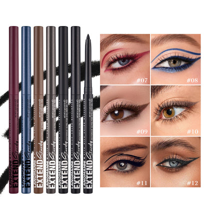 12 Color Twist-Up Gel Eyeliner Pencil Smooth Long Lasting Single Eye Liner Pen