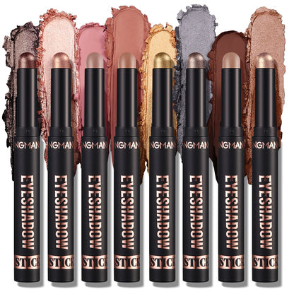 Waterproof Eye Shadow Sticks - Matte & Shimmer, Longwear, No Creasing