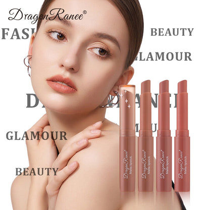 Matte Velvet Lipstick & Lip Liner - Nude & Red Waterproof Long lasting