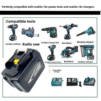 Replacement for Makita BL1860 18V 12Ah Li-ion Battery for Drill Work Light