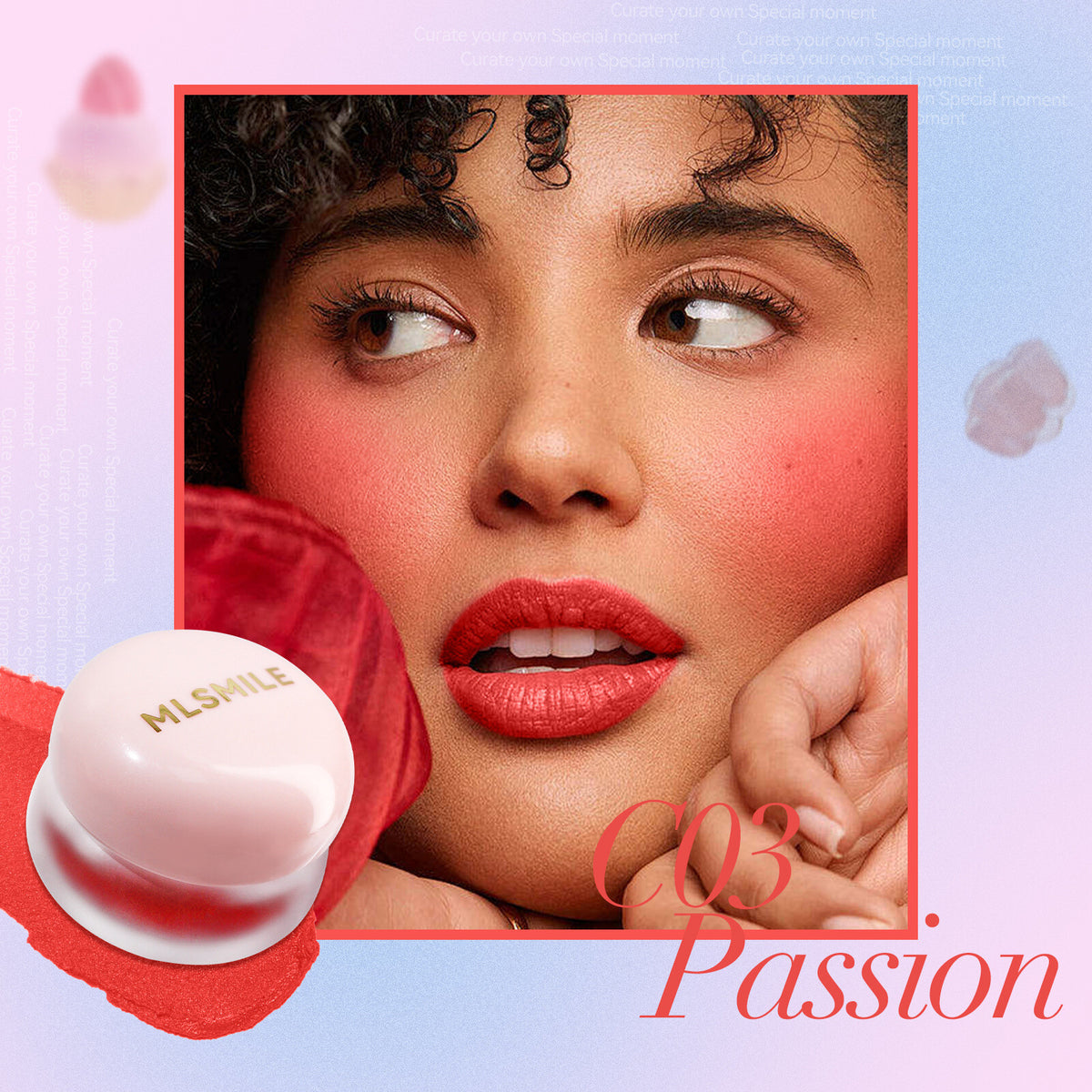 Matte Velvet Lip Gloss 6 Colors 2in1 Jelly lip mud powder blusher cream Lipstick