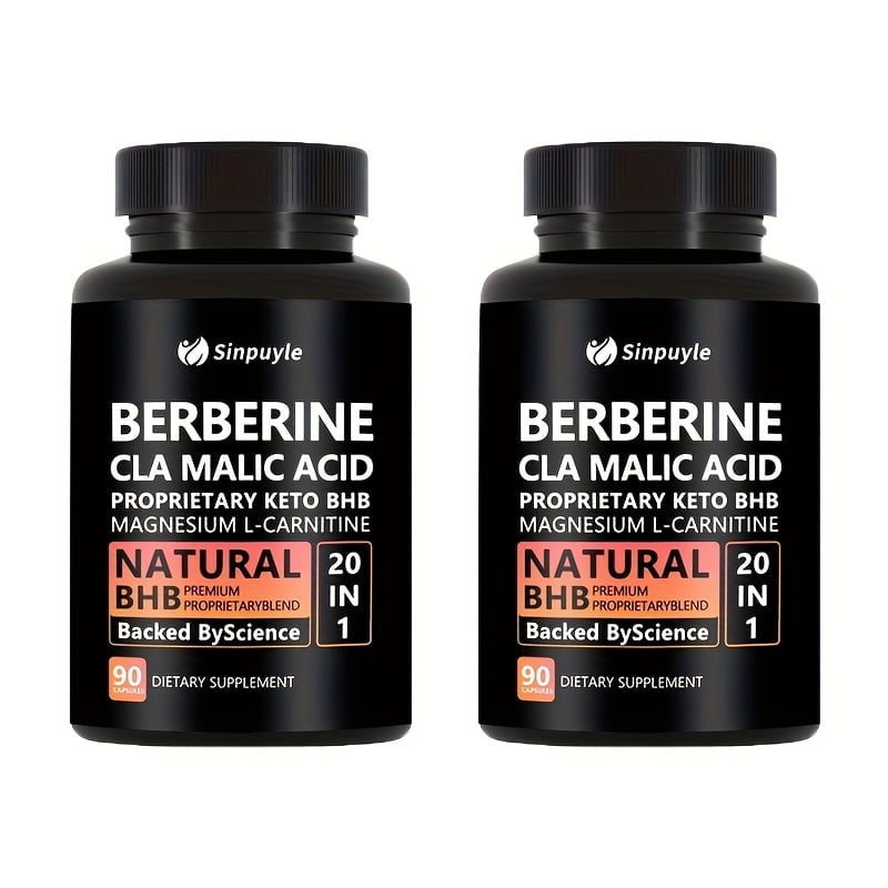 Sinpuyle Berberine 20 in 1 Keto BHB Supplement-1 Bottle 90 Capsules