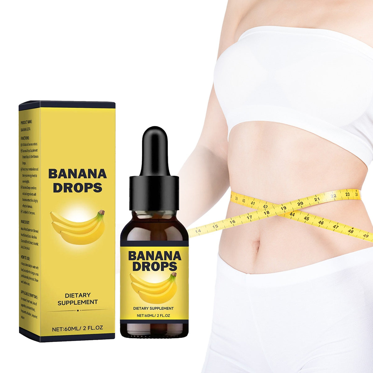 100% Authentic Banana Drops - Dietary Supplement Body VITAMIN B1 MINTLEAF