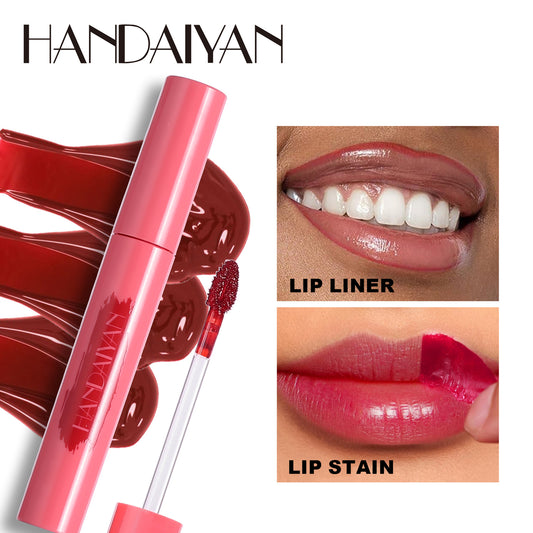 6 Colors Matte Peel Off Lip Gloss Transfer Proof Tint Velvet Liquid Lipstick