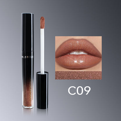Lip Gloss Semi-Matte Long-lasting Velvet moisturizing lipgloss plump Cosmetics
