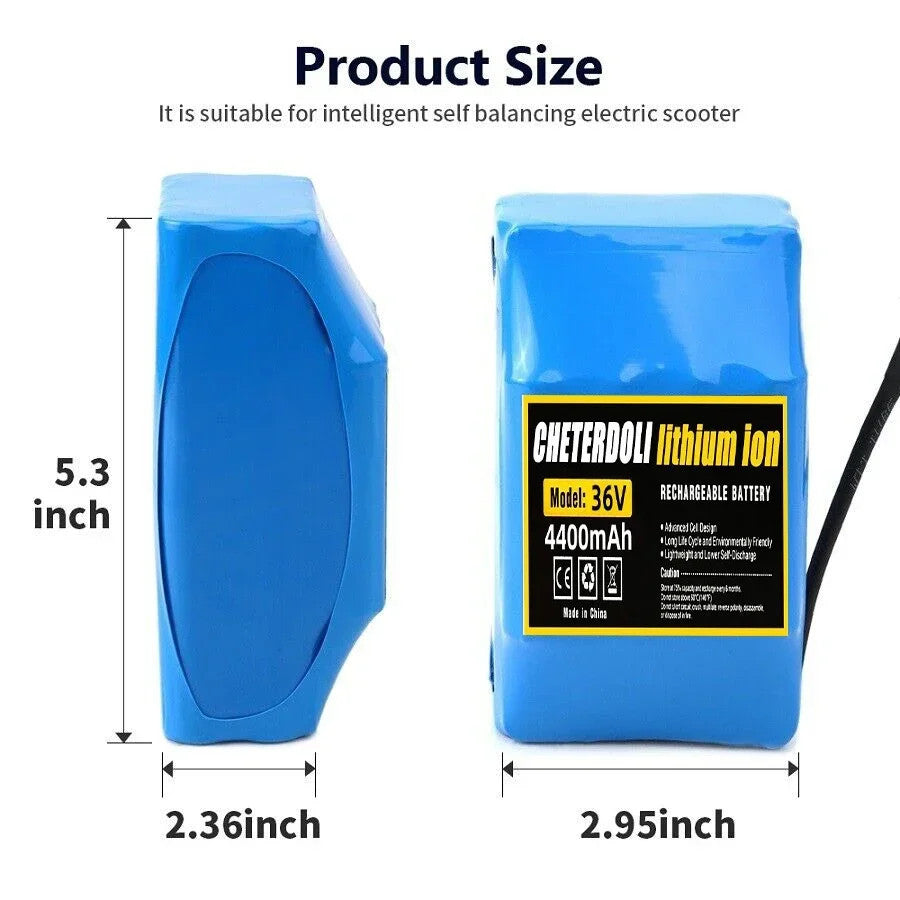 High-quality 36V 4400mAh 10S2P Li-ion Battery for Scooter/Unicycle
