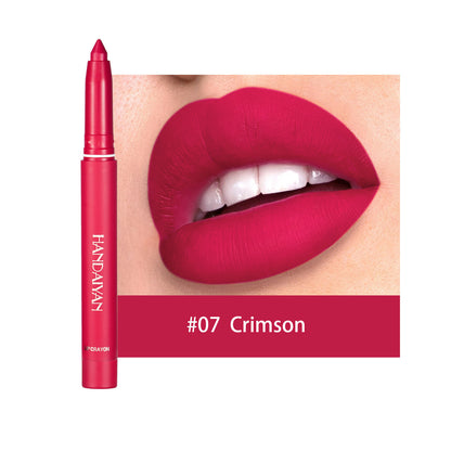 Lipstick Pencil Waterproof Non Stick Cup Matte Lipliner Thread Hook Lip Marker