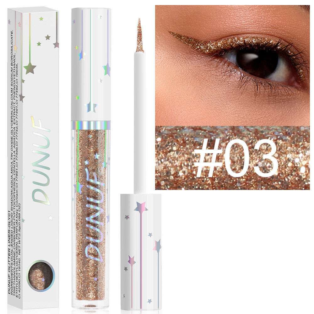 Long-lasting Shiny Glitter Liquid Eyeliner With 18 Colours Sequined eyeliner