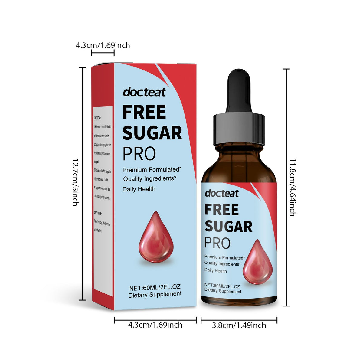 Docteat Sugar Metabolism & Energy Support Drops - Dietary Supplement