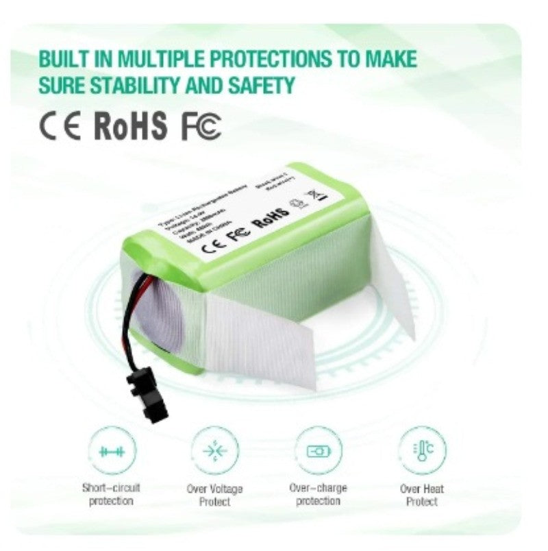 14.4V 2800mAh Battery for Ecovacs Deebot N79 N79S DN622 Eeuf Robot Vacuum