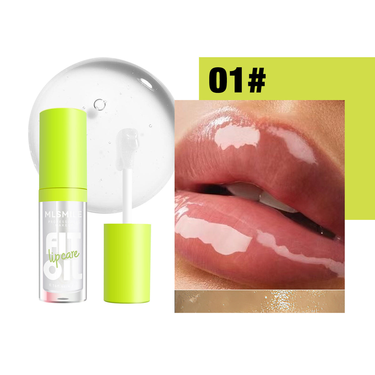 8 Color Lip Gloss Lip Oil Lip Glaze Moisturizing Mirror Long-lasting Pearl Beep