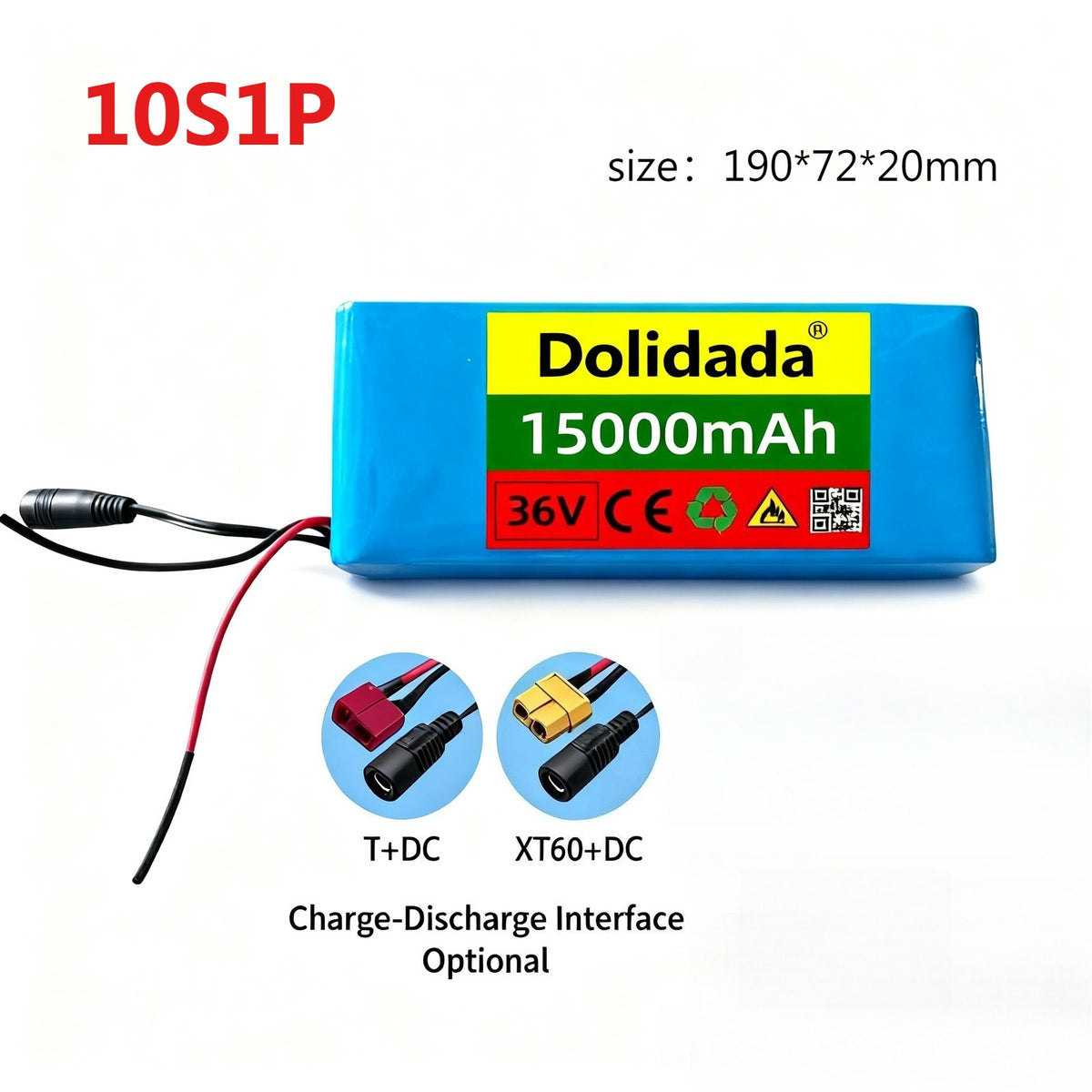 36V 15Ah 10S1P Li-ion Battery for Wireless Monitoring Solar Backup Power