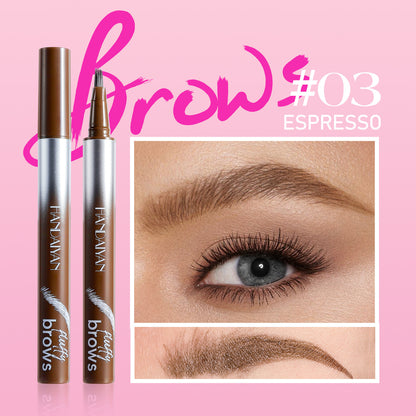 Makeup for Women Eyebrow Liner 5-Color Waterproof Liquid Brow Pen Smudge-Proof
