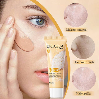 Rice Extract BB Cream 40g - Flawless Cover, Brightening & Tone Correcting