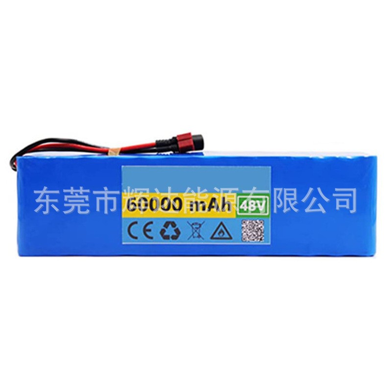 48V 13S3P 60000mAh Rechargeable Li-ion Scooter Battery Pack with BMS Protection