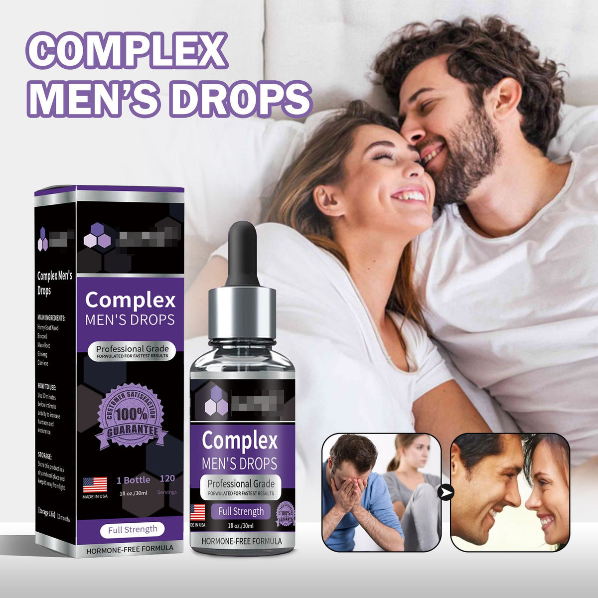 Complex Men's Drops Active Maca Drops ginseng Epimedium herb Sexual Remedies