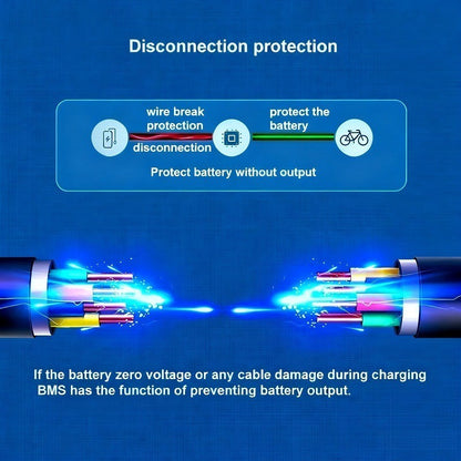 24V 35Ah 7S5P Li-ion Battery Pack High Power with BMS for Electric Bicycle