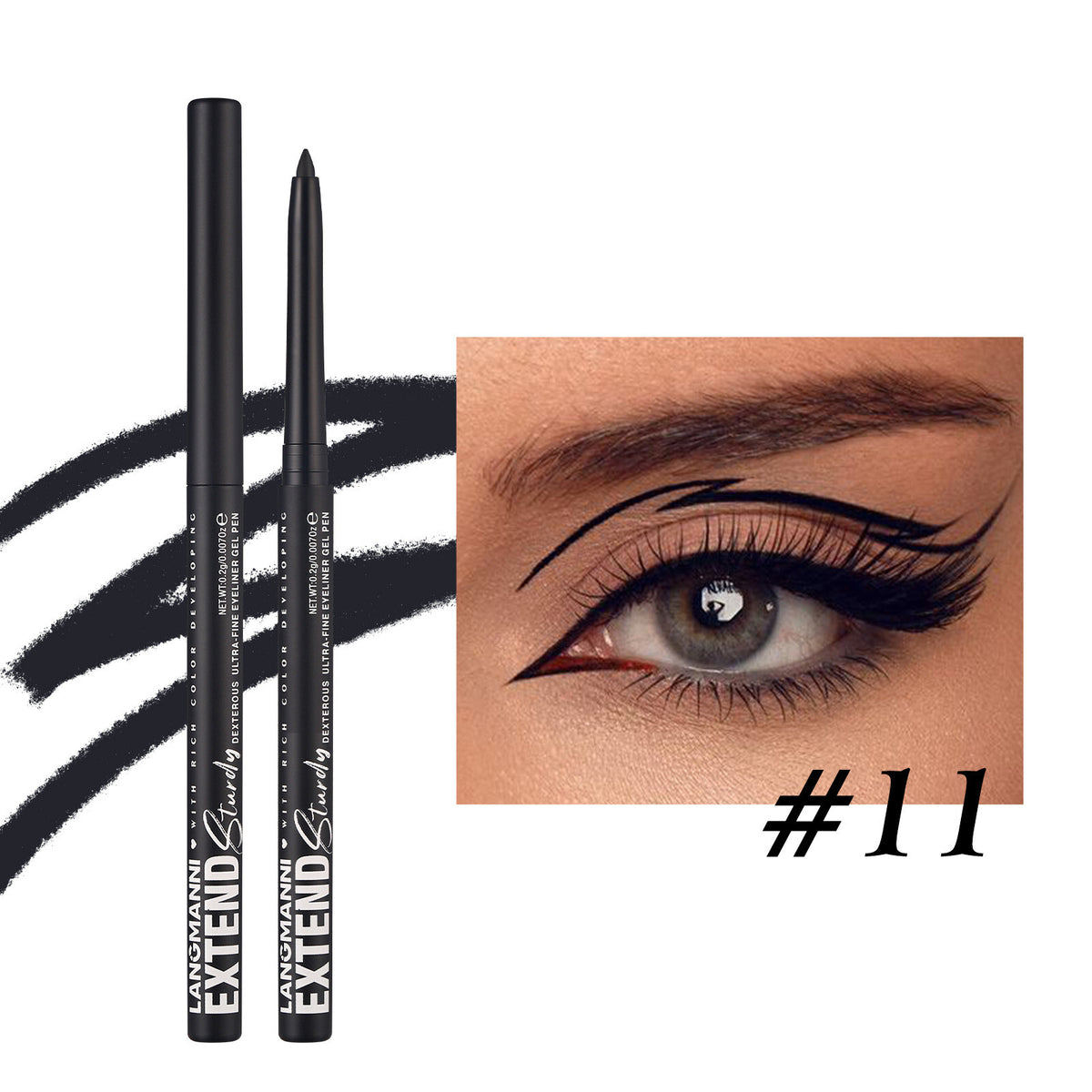 Waterproof Auto Eyeliner Pencil Long Lasting Smudge-proof Rotating Eye Liner