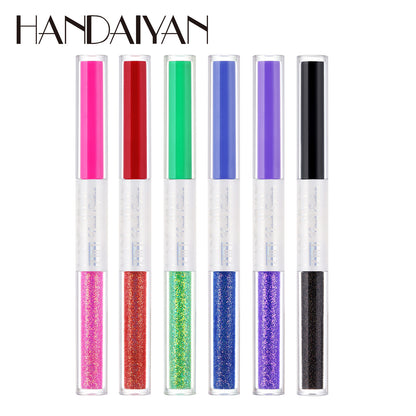 6pcs/gift set Dual-Ended Eyeliner Liqud Pen Sleeping Silkworm Pen Shimmer