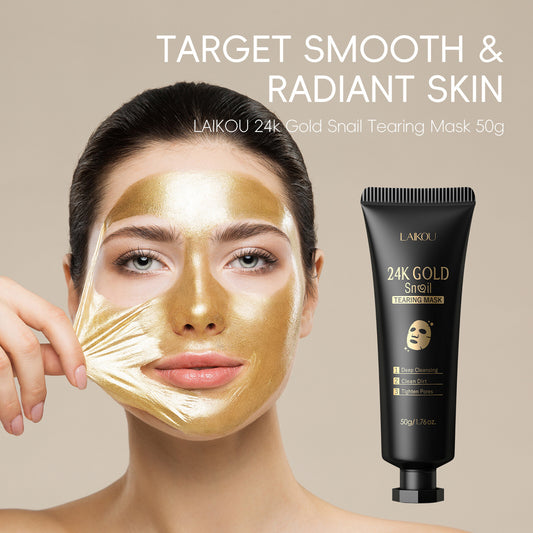 24K Gold Snail Peel-off Mask 50g for Pore Oil Control Deep Cleansing