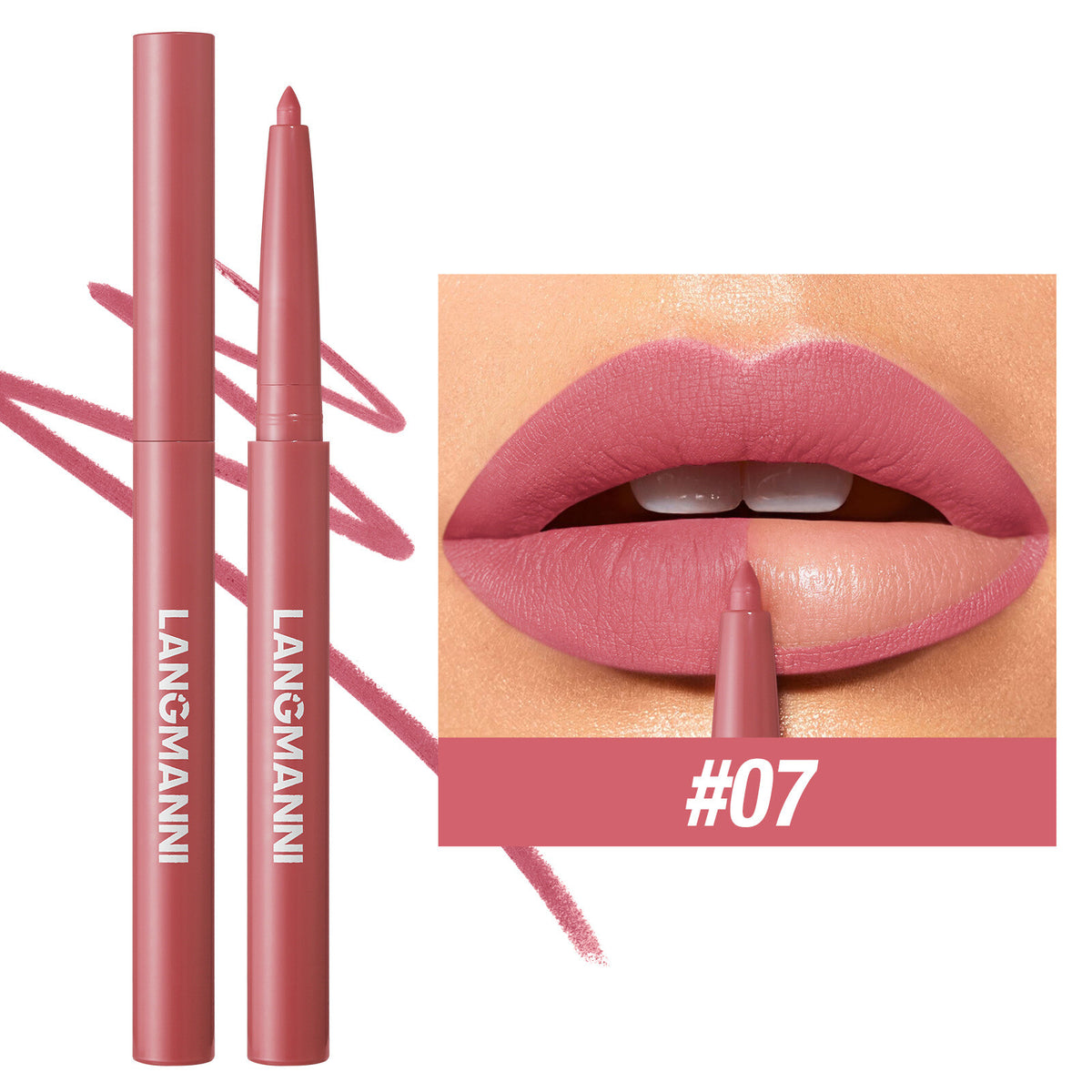 12 Colors Matte Lip Liner Pencil Set for Women Waterproof Long Lasting Lip Pen