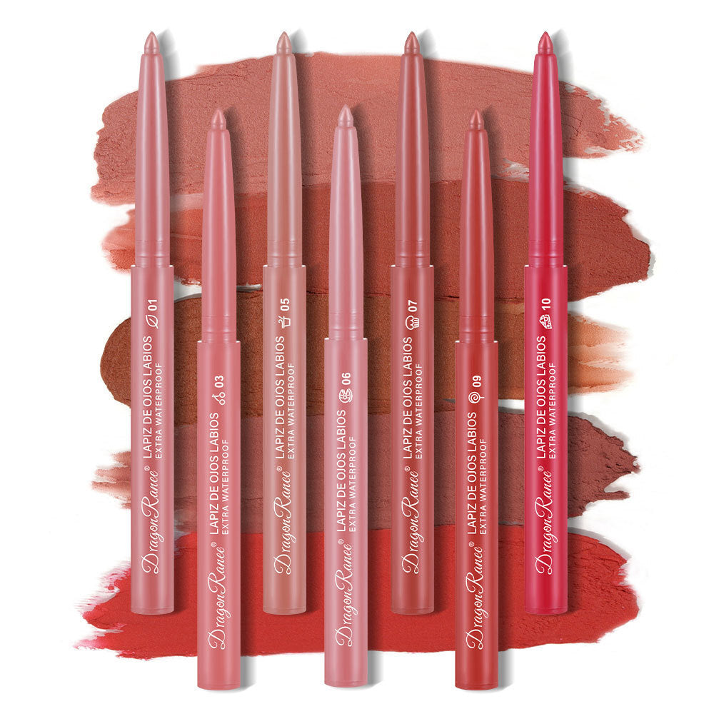 12 colors 1g Matte Lip Liner & Lipstick - Velvet Rosewood & Pink Waterproof