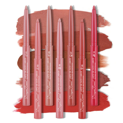 12 colors 1g Matte Lip Liner & Lipstick - Velvet Rosewood & Pink Waterproof