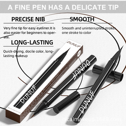 2-Color Liquid Eyeliner - Waterproof, Quick-Dry, Smudge-Proof Makeup for Women