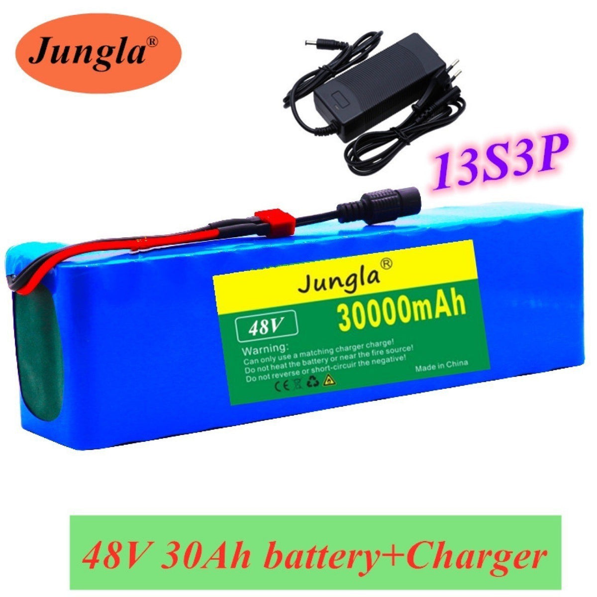 48V 30Ah 13S3P Rechargeable Li-ion Battery Packfor Electric Bike/Scooter