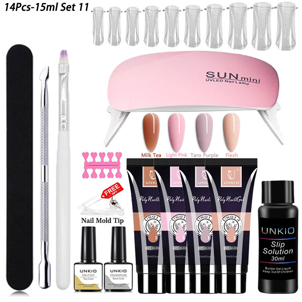 Gel Nail Polish Starter Set UV LED Lamp Nail Gel Manicure Tools Nail Art DIY