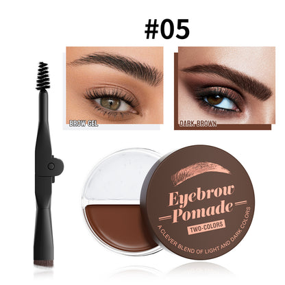 2-Tone 3D Brow Gel Eyebrow Mascara Natural Gradient Waterproof Smudge-Proof