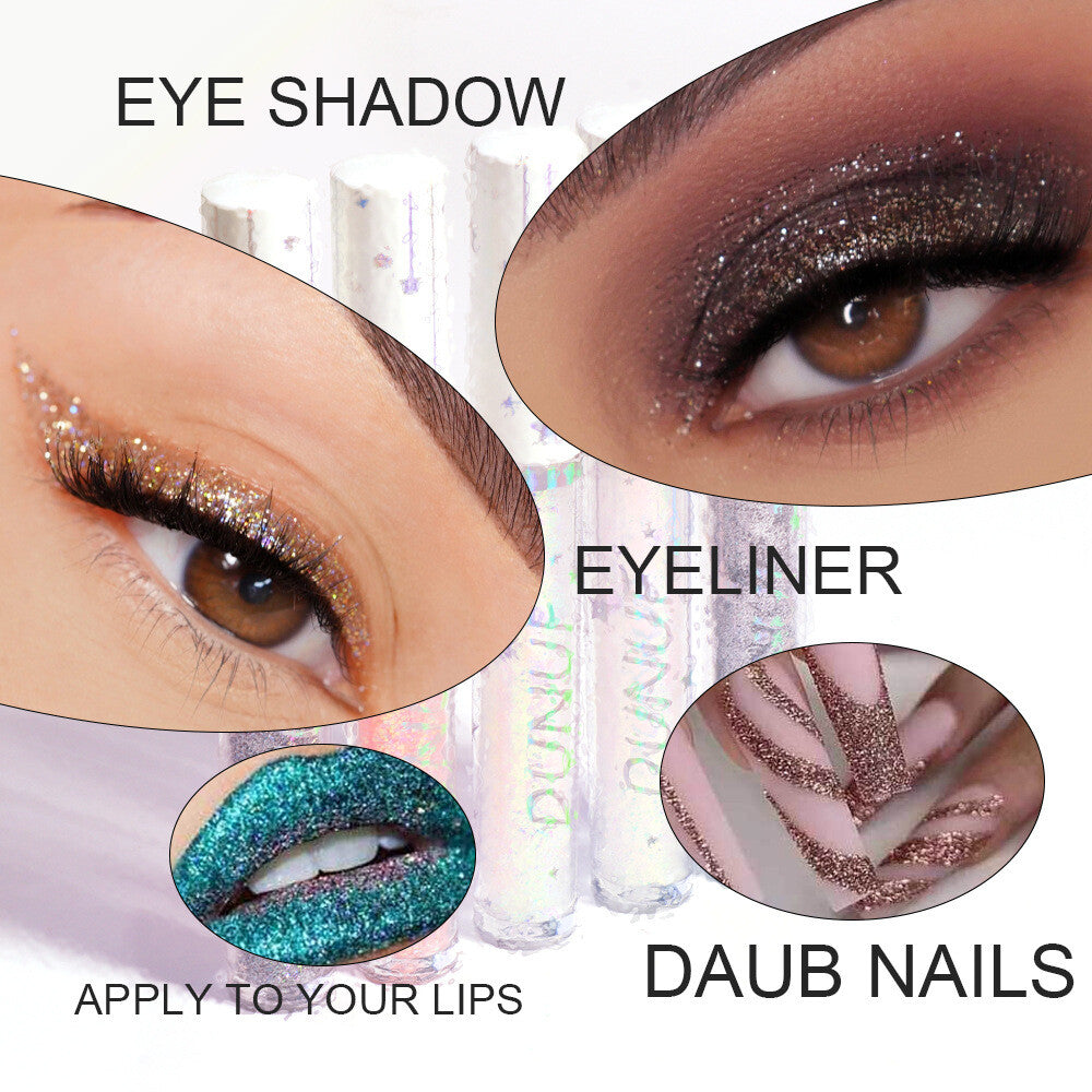 Long-lasting Shiny Glitter Liquid Eyeliner With 18 Colours Sequined eyeliner