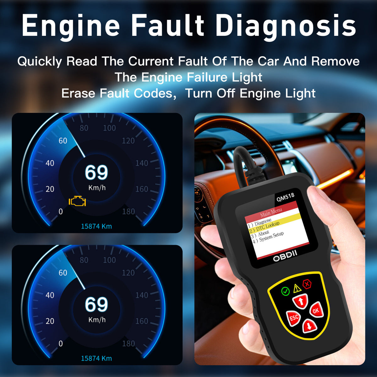 2025 New Model OBD Car Fault Diagnostic Service Tools Code Readers Scanners