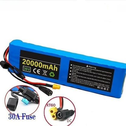 36V 20Ah 10S3P Li-ion Battery Pack with Fuse Protection for E-Motorcycle