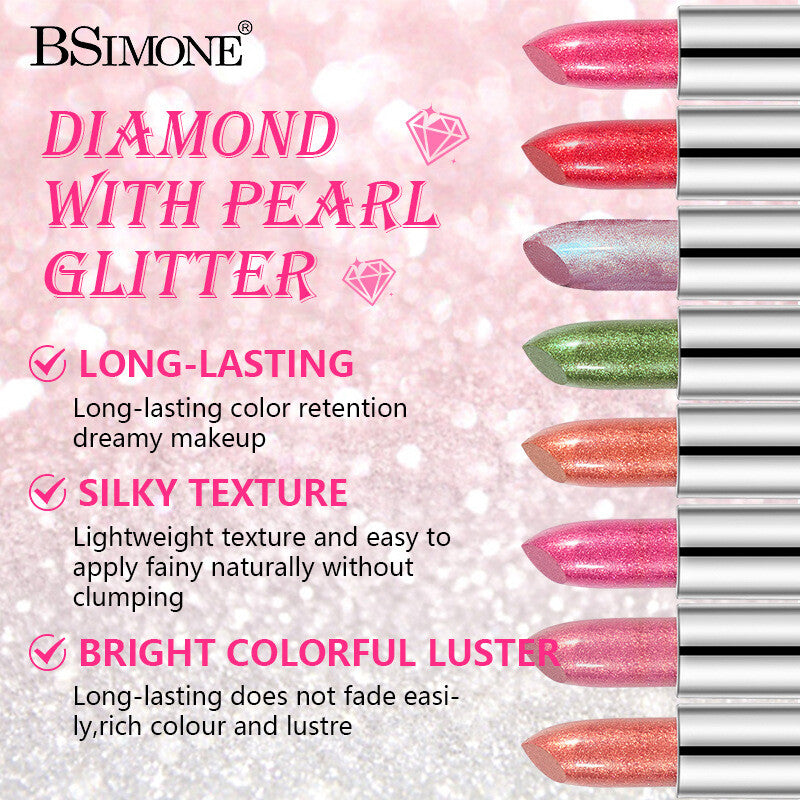 Shimmer Lipstick ✨ Moisturizing & Highly Pigmented 💋 Multi-Use as Eyeshadow