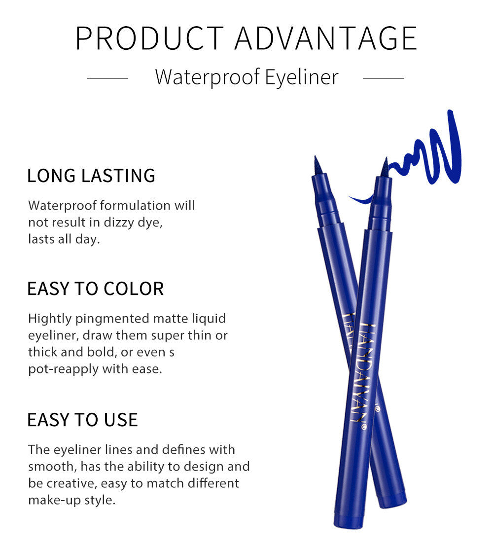 Colorful Eyeliner Eye Pencils - Ultra-Fine Tip, Waterproof, Smudge-Proof