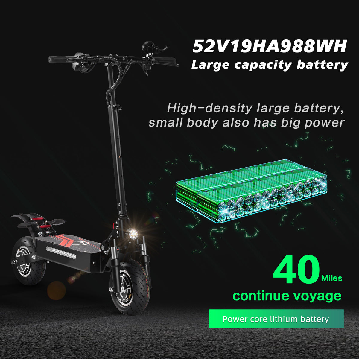 Off-road Electric Scooter Adult with Seat Dual Motor 60V 6000W 85km/h 11Inch