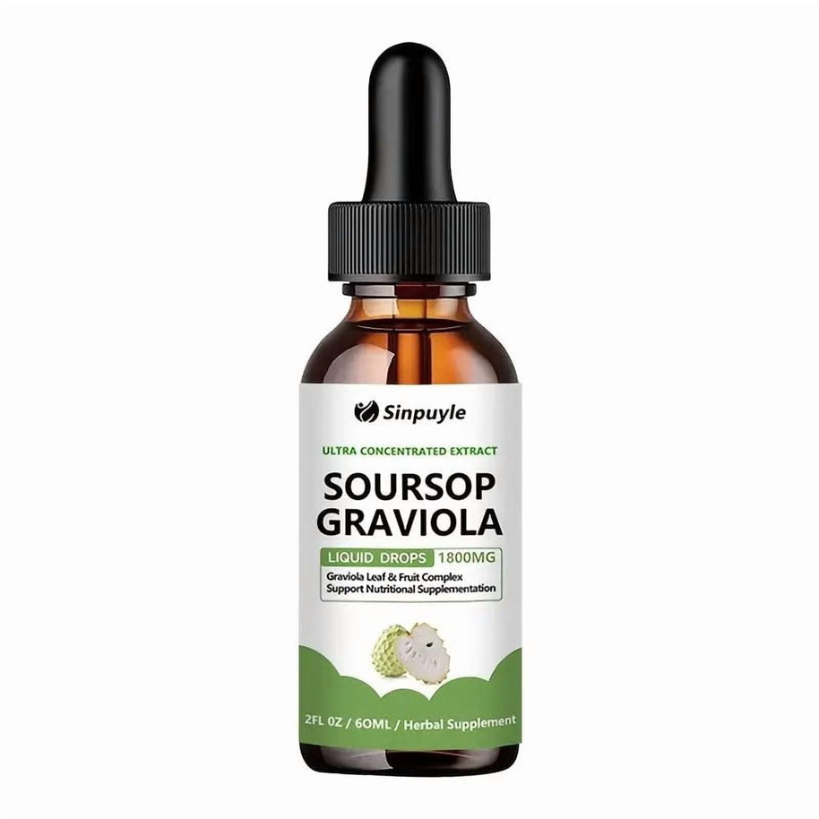 Sinpuyle Soursop Graviola Ultra Concentrated Liquid Drops (1800MG)–2FL OZ (60ML)