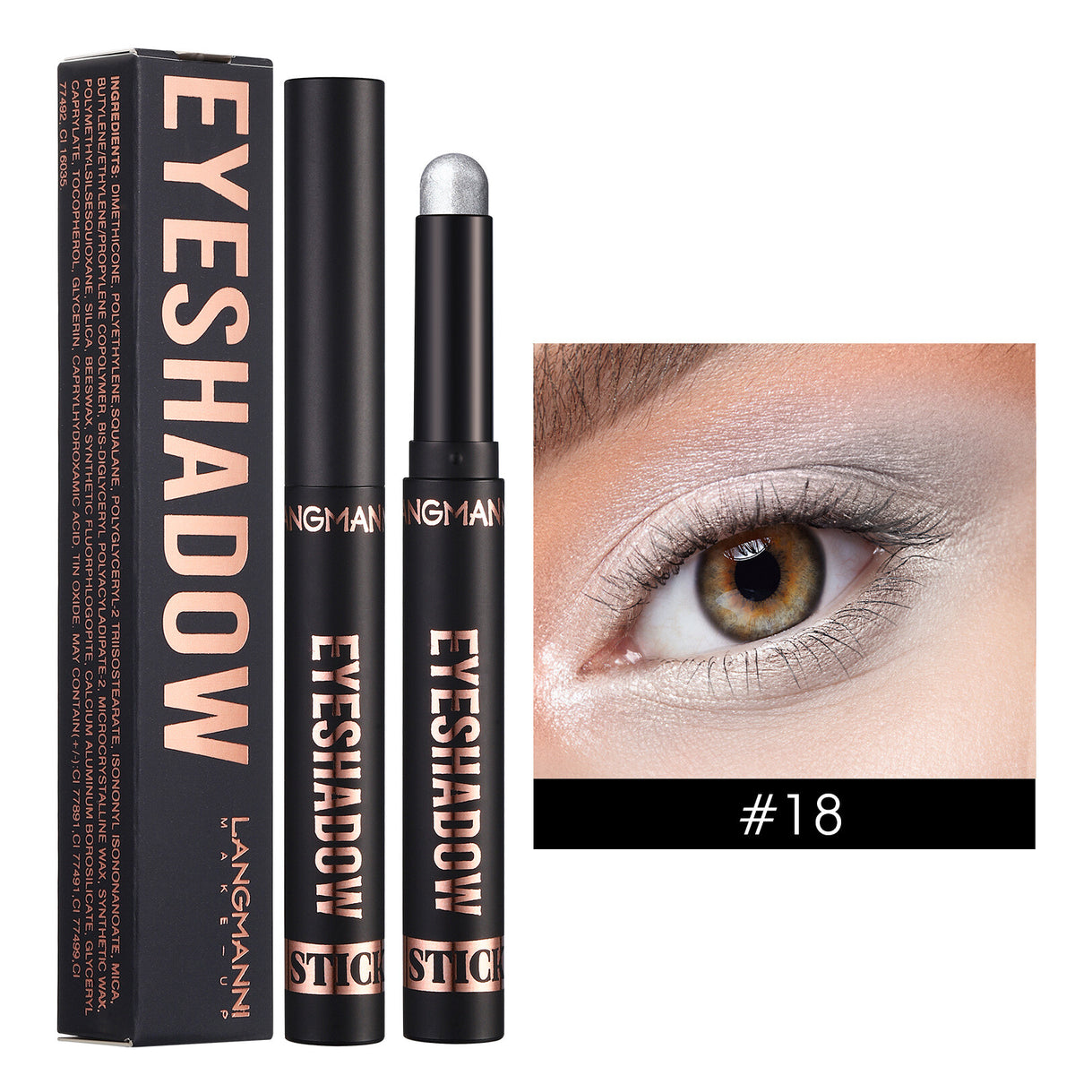 Waterproof Eye Shadow Sticks - Matte & Shimmer, Longwear, No Creasing