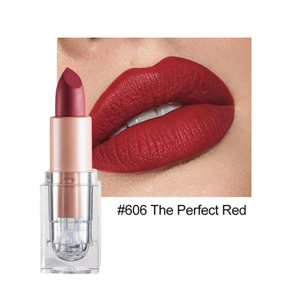 12color Matte Lipstick Crystal Square Nude Red Lip Gloss Makeup for Women Velvet