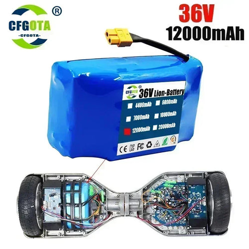 Genuine 36V 12Ah 10S2P Li-ion Battery Rechargeable Batteries
