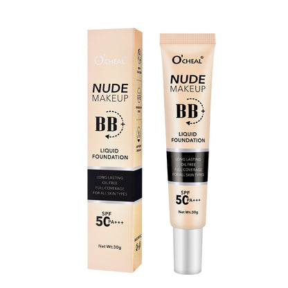 CC BB Cream SPF50+ PA+++ Color Correcting Brightening Makeup Base Sunscreen