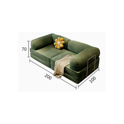 Floor Couch Compression Convertible Floor Sofa Beds with 2 Pillows 200*100*75