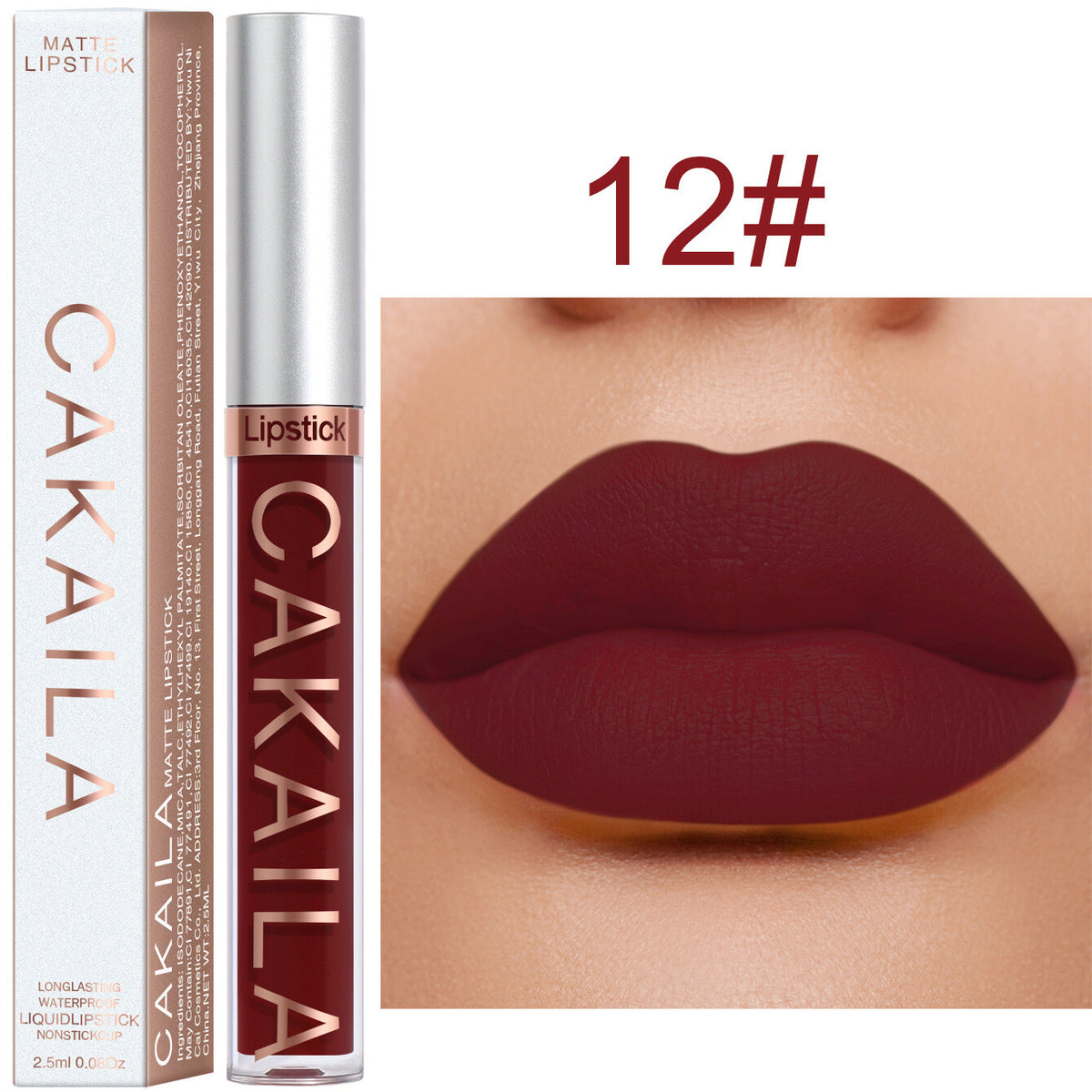 18-Color Matte Liquid Lipstick - Waterproof Smudge-Proof, Long-Lasting Lip Gloss