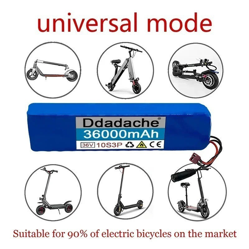 36V 36Ah 10S3P 500W Li-ion Battery Pack for High-Power E-Scooter Motorcycle