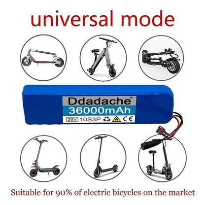 36V 36Ah 10S3P 500W Li-ion Battery Pack for High-Power E-Scooter Motorcycle