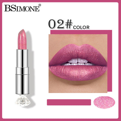 Shimmer Lipstick ✨ Moisturizing & Highly Pigmented 💋 Multi-Use as Eyeshadow