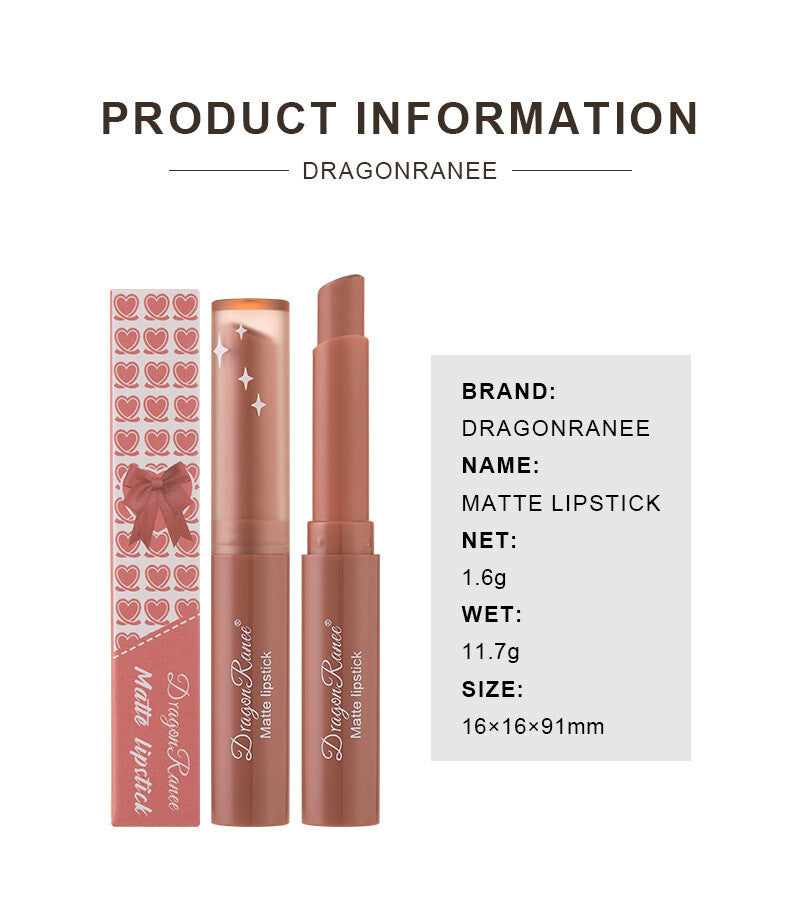 Matte Velvet Lipstick & Lip Liner - Nude & Red Waterproof Long lasting